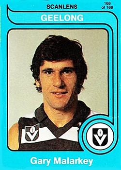 1980 Scanlens VFL #168 Gary Malarkey Front